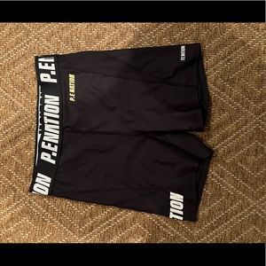 PE Nation black biker shorts. Size Medium. NEW no tags.